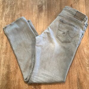 AG Adriano Goldschmied Waist 38 Ag-Ed Denim Graduate Tailored Leg in Light Gray